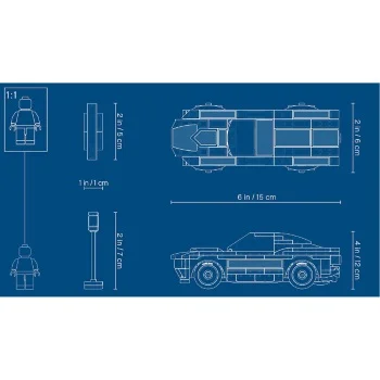 Lego set Speed Champions 1968 Ford Mustang Fastback LE75884-1